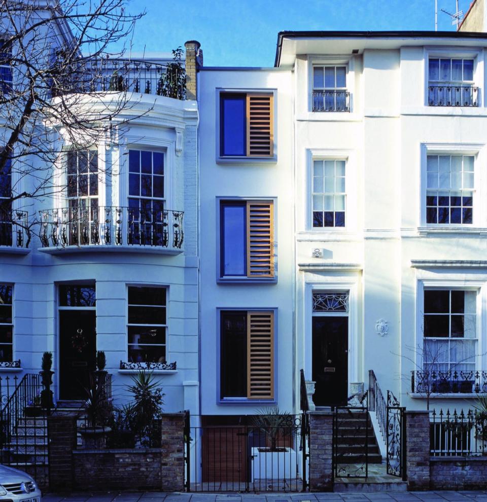 This four-bedroom skinny house in Bayswater is narrower than a double-decker bus (Handout)