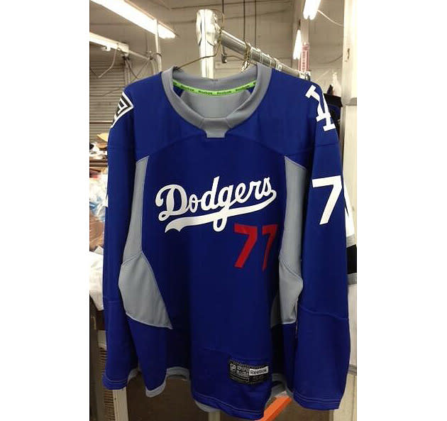 dodgers kings hockey jersey