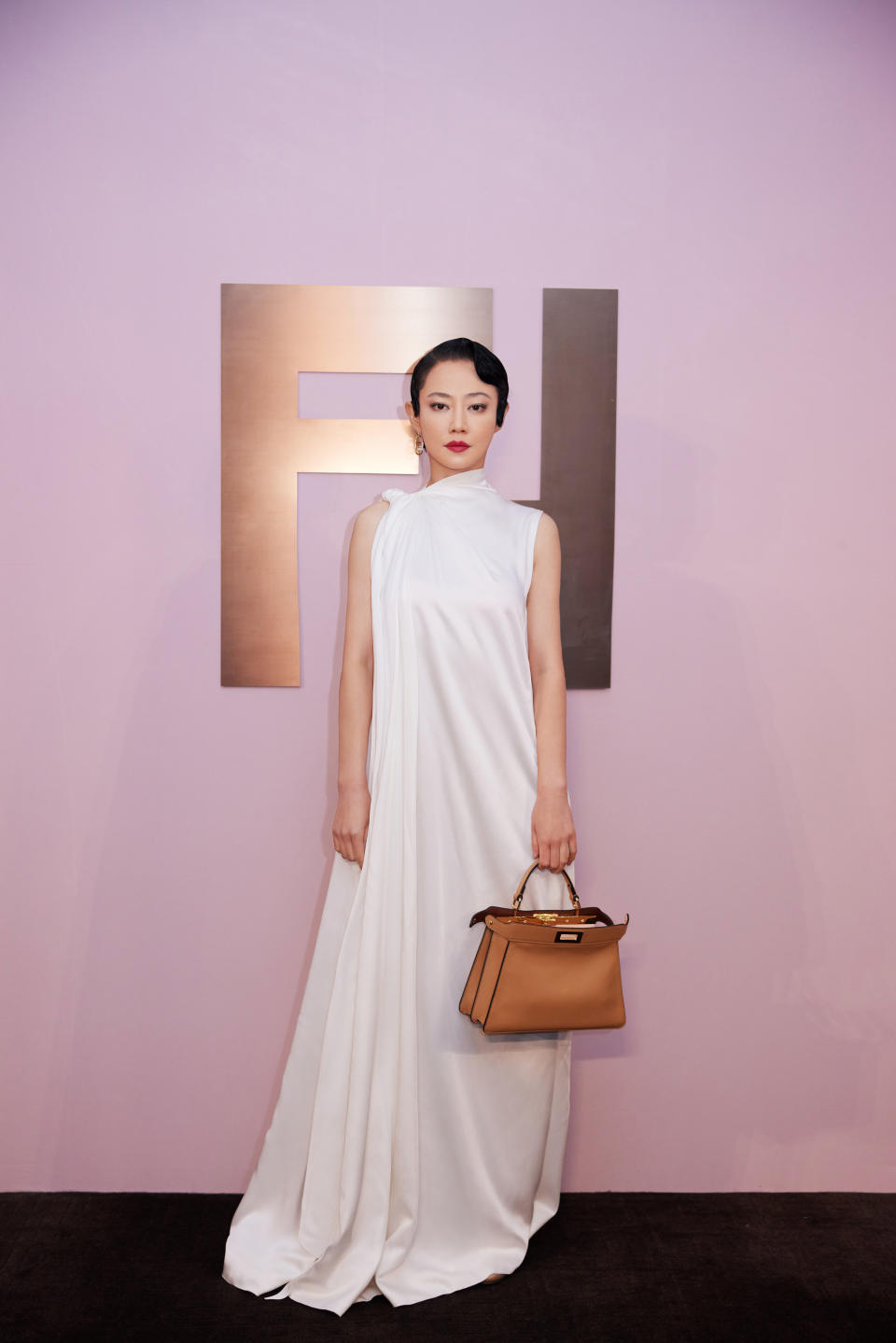 Actress Tan Zhuo at Fendi Shanghai show. (PHOTO: Fendi)