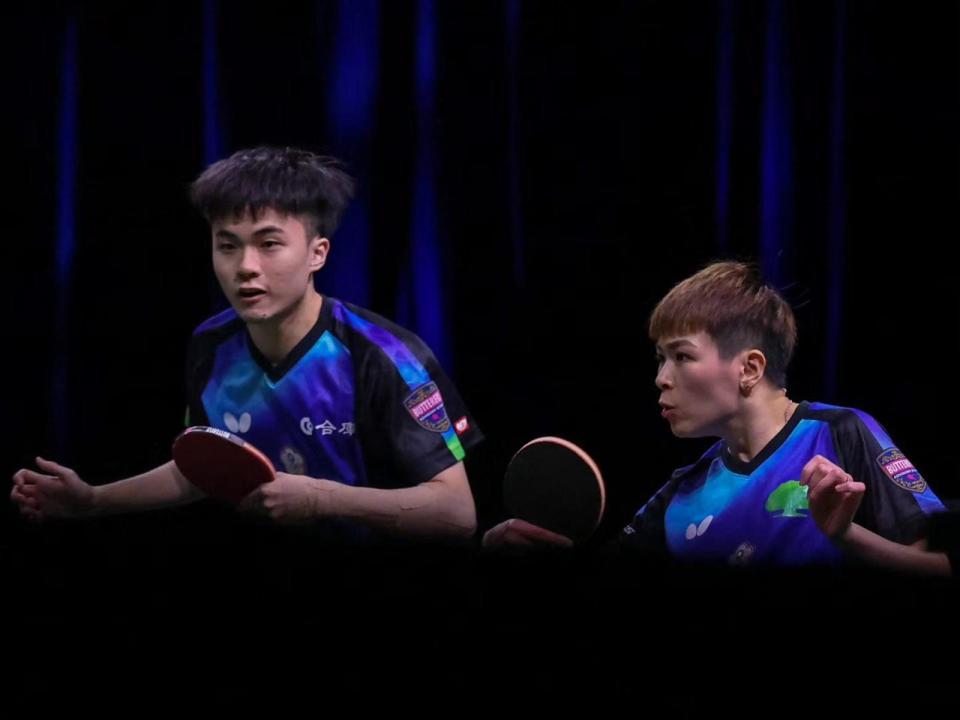 我國桌球混雙組合林昀儒（左）、（右）確定拿下奧運門票。（翻攝自ITTF臉書）
