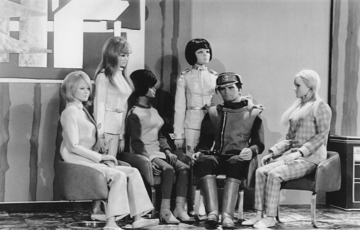 Captain Scarlet and the all-girl 'Angels', pilots of an interceptor aircraft squadron in <em>Captain Scarlet and the Mysterons</em><span class="copyright">Larry Ellis—Daily Express/Hulton Archive/Getty Images</span>