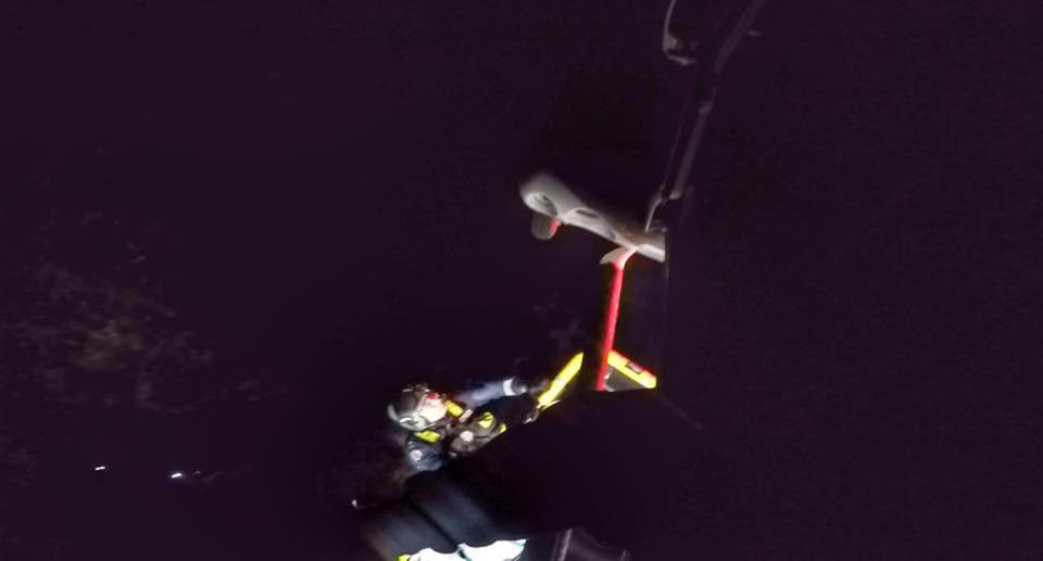 Queensland Q500 crews rescued a young woman to safety who fell down a cliff on Sunshine Beach Sunshine Coast. 