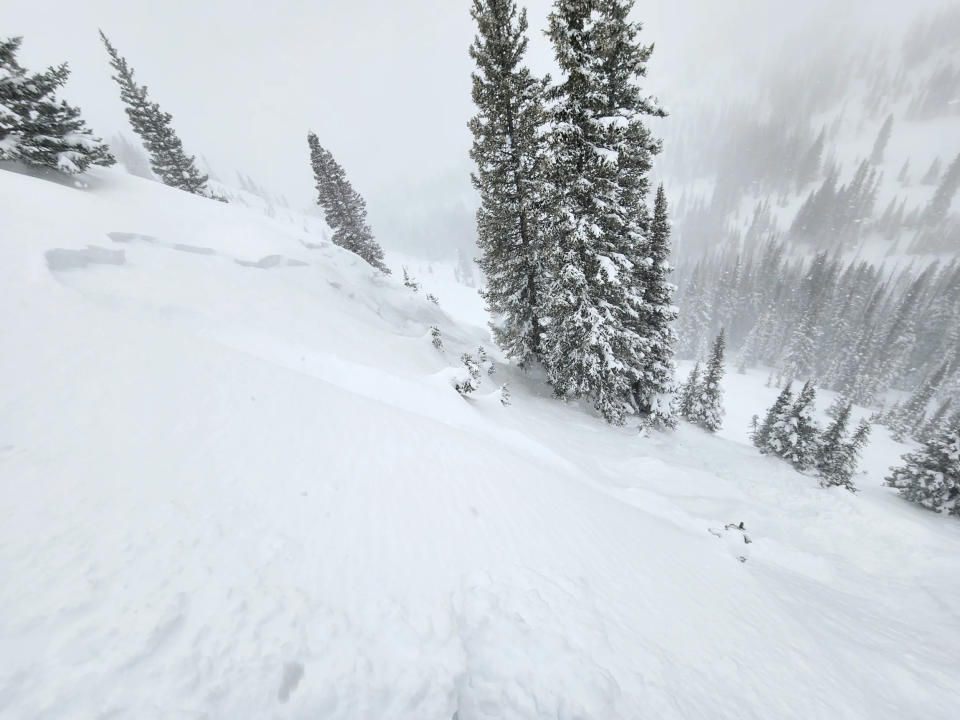 Easily triggered soft slabs like this will become more destructive with an extra foot to two of new snow – CAIC