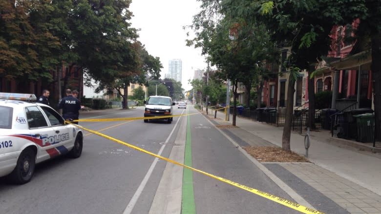 Police seek suspect in Sherbourne Street double stabbing