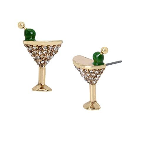 39) Martini Stud Earrings