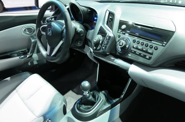 Interior of Honda CRZ hybrid