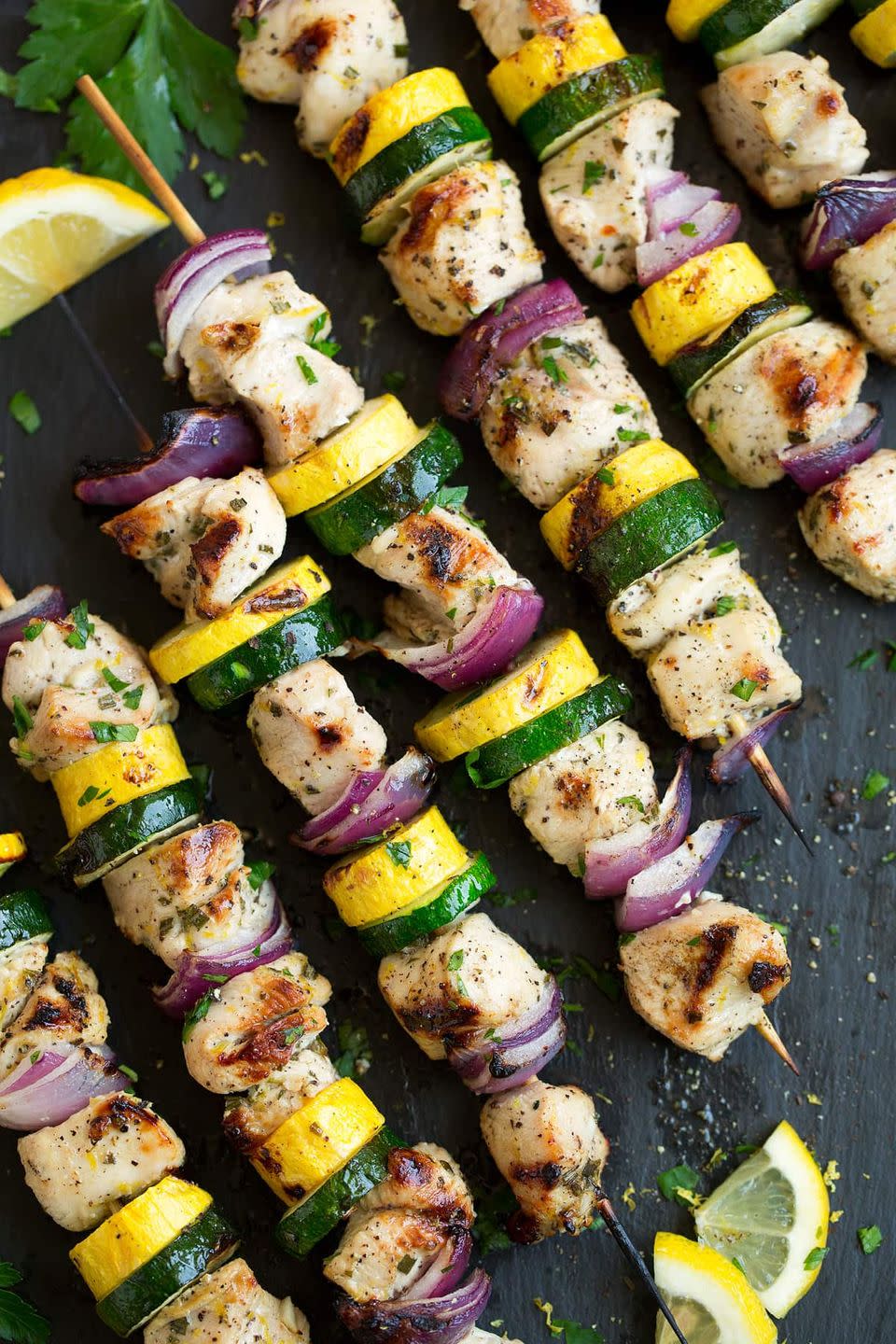 Lemon Pepper Chicken Kebabs