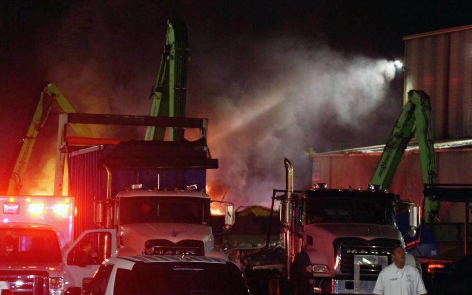 There was a large fire at the Radius Recycling facility at 420 10th Avenue in Columbus, Georgia on Sunday night. 09/17/2023