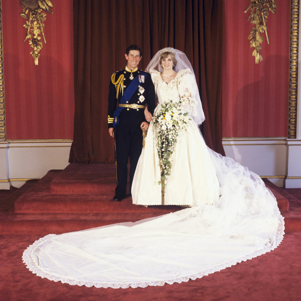 Charles and Diana in their official wedding photos [Photo: PA]