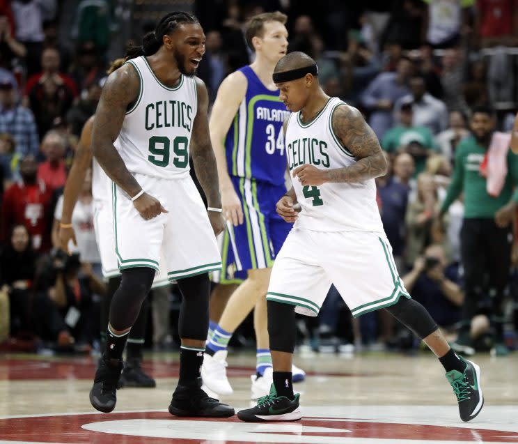 Isaiah Thomas keeps winning games for the Boston Celtics. (AP)