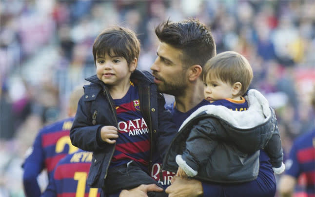 Piqué y Shakira tienen dos hermosos niños