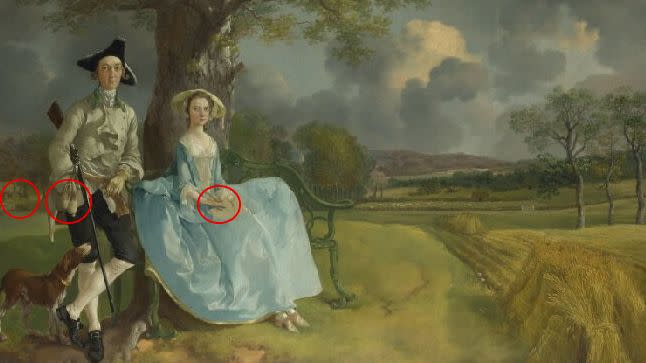 There are several alleged secret messages in the painting. Source: Getty Images