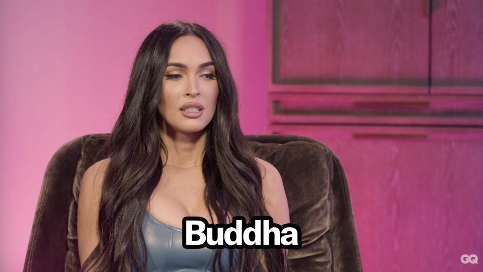 Megan Fox with the caption Buddha