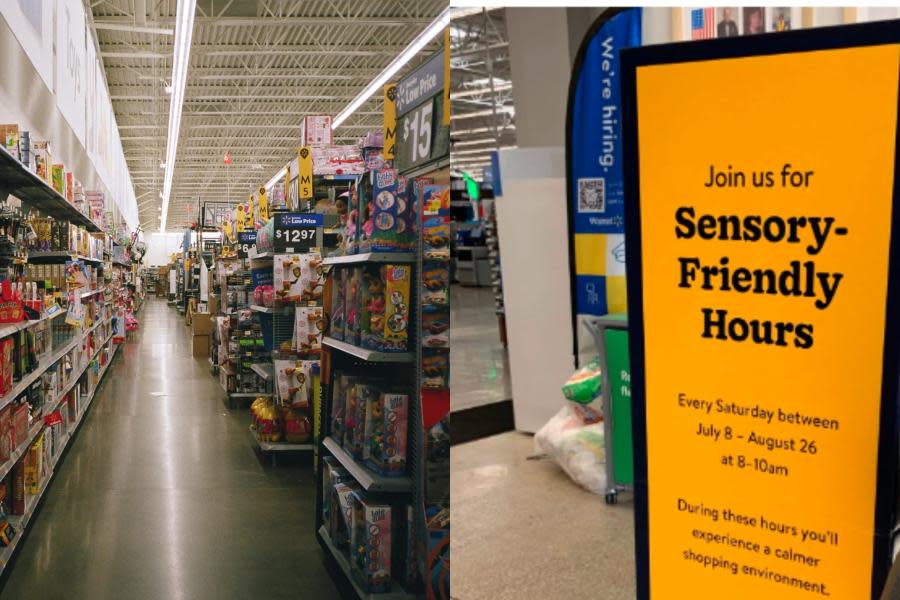 Walmart aplica un nuevo horario con menos luz y ruido para ayudar a personas con discapacidades sensoriales