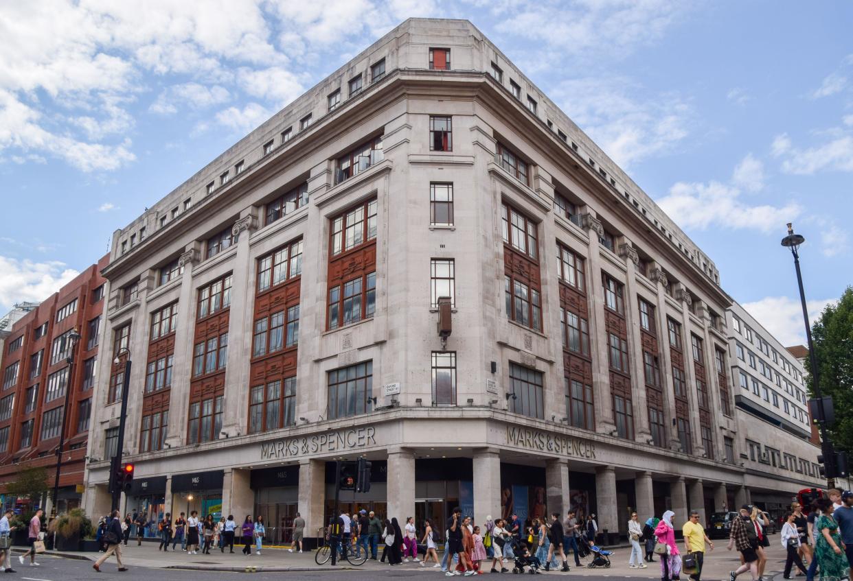 The permission for Marks & Spencer (M&S) to demolish and rebuild the store on Oxford Street has been refused