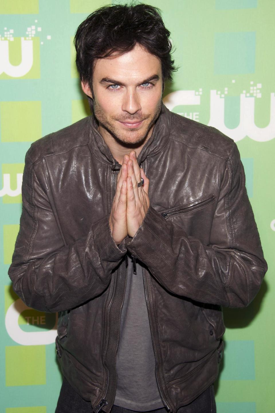 Ian Somerhalder attends The CW Television Network's Upfront 2012 in New York, Thursday, May 17, 2012. (AP Photo/Charles Sykes)