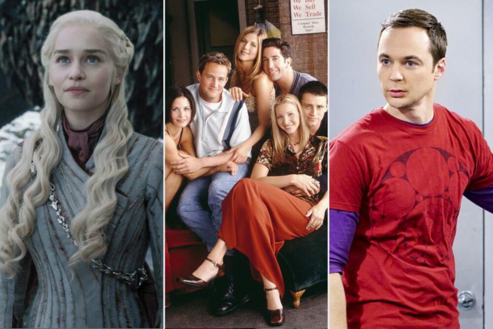 Game of Thrones, Friends and The Big Bang Theory | Courtesy of HBO; Jon Ragel/NBCU Photo Bank; Sonja Flemming/CBS