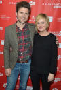 PARK CITY, UT - JANUARY 23: Actors Adam Scott and Amy Poehler attend the "A.C.O.D" Premiere during the 2013 Sundance Film Festival at Eccles Center Theatre on January 23, 2013 in Park City, Utah. (Photo by George Pimentel/Getty Images)