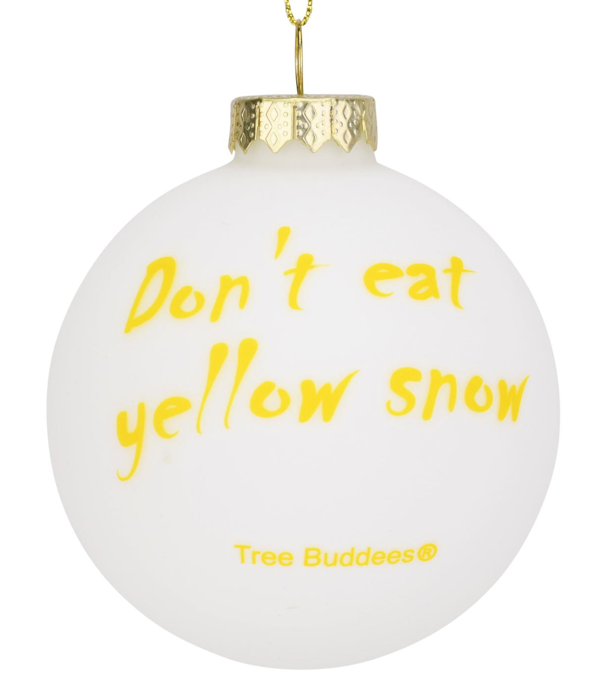 <p><a href="https://go.redirectingat.com?id=74968X1596630&url=https%3A%2F%2Fwww.walmart.com%2Fip%2FTree-Buddees-Don-t-Eat-Yellow-Snow-Funny-Glass-Christmas-Ornament%2F105238004&sref=https%3A%2F%2Fwww.womansday.com%2Fhome%2Fdecorating%2Fg41404646%2Ffunny-christmas-ornaments%2F" rel="nofollow noopener" target="_blank" data-ylk="slk:Shop Now;elm:context_link;itc:0;sec:content-canvas" class="link rapid-noclick-resp">Shop Now</a></p><p>"Don't Eat Yellow Snow "Glass Ornament</p><p>walmart.com</p><p>$12.95</p><span class="copyright">Tree Buddees</span>