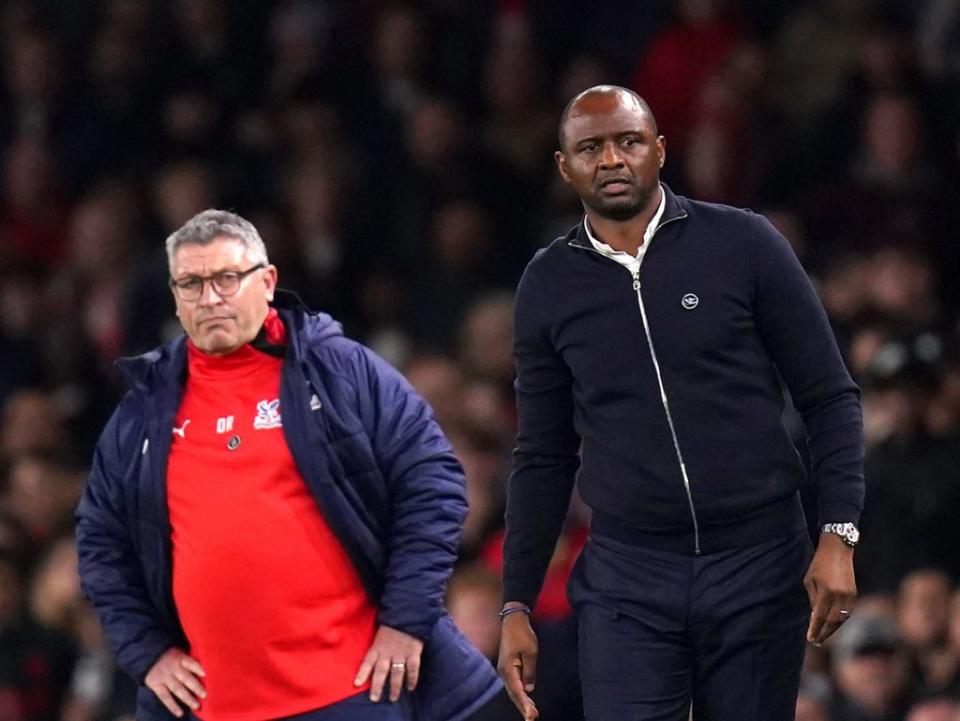 Crystal Palace manager Patrick Vieira knows the Newcastle players will want to show the new owners they can be part of the club’s new project (Adam Davy/PA) (PA Wire)