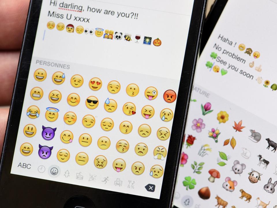 Emoji characters: AFP/Getty