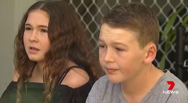 Sophie and Tyson King are still coming to terms with the loss of their father Daniel. Photo: 7 News