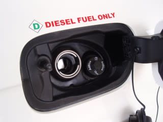 diesel and AdBlue fillers in Audi Q7 TDI