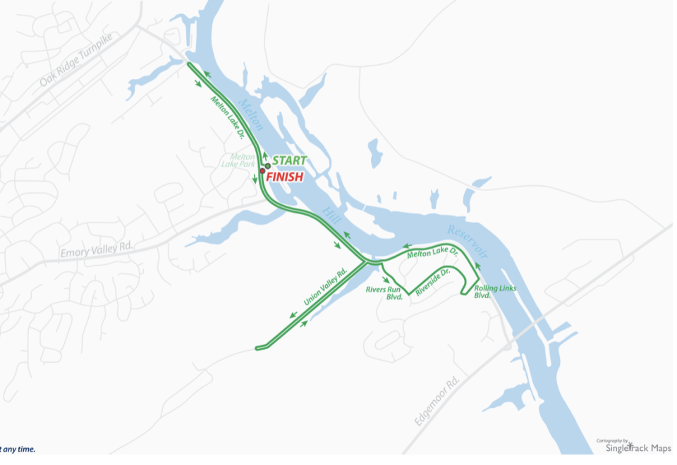 The USA Cycling National Pro Road, Crit, Time Trial Championships course in Oak Ridge on Thursday, June 23.