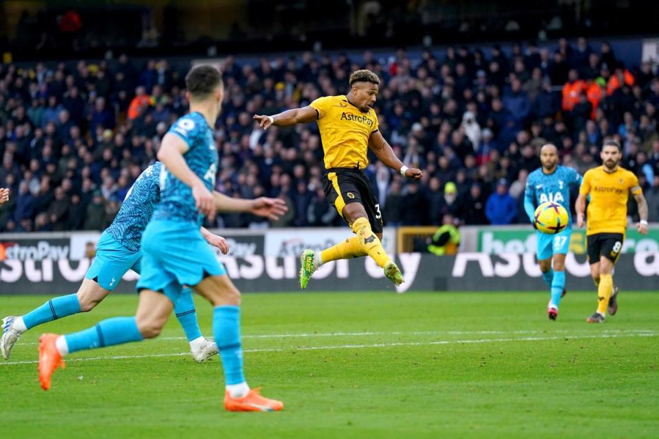 Adama Traore scores the winner against Tottenham (Tim Goode/PA) (PA Wire)