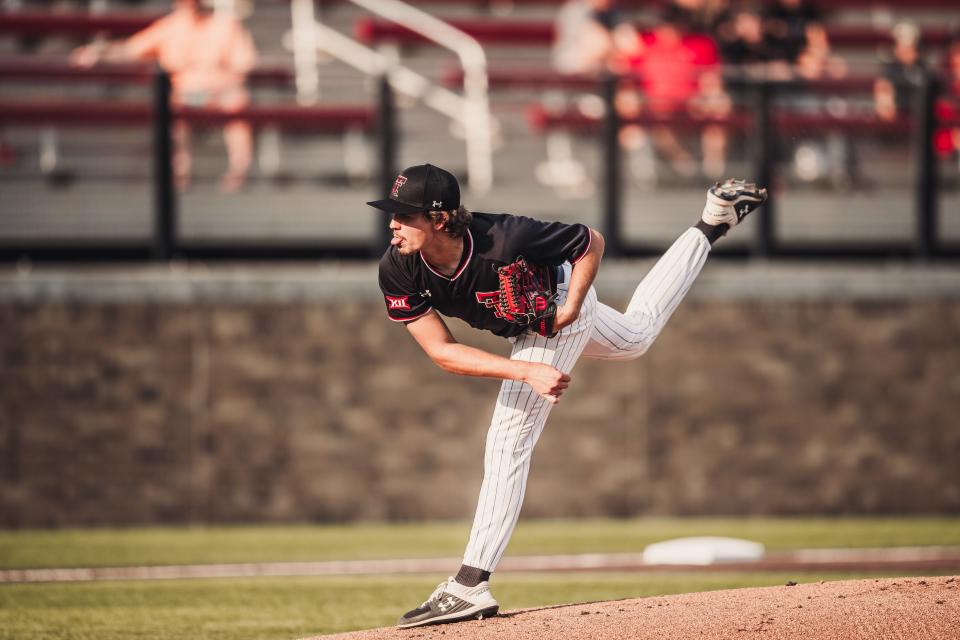 Texas Tech pitcher Andrew Morris was roughed up for six home runs Thursday night in a series opener against Oklahoma. The Sooners beat the Red Raiders 13-8.