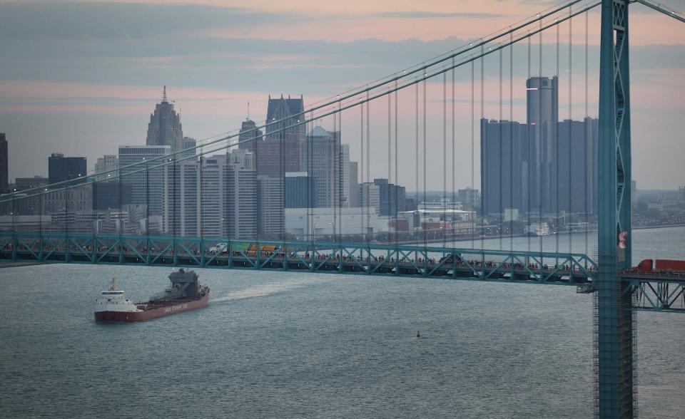 The Ambassador Bridge is one of the busiest border crossings in North America.