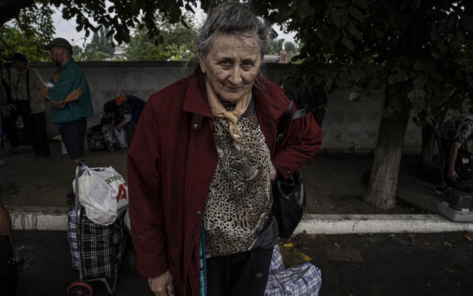 Civilians are desperately trying to flee Severodonetsk - GETTY IMAGES