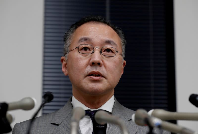 Japanese journalist Noriyuki Yamaguchi attends his news conference after a court verdict in Tokyo