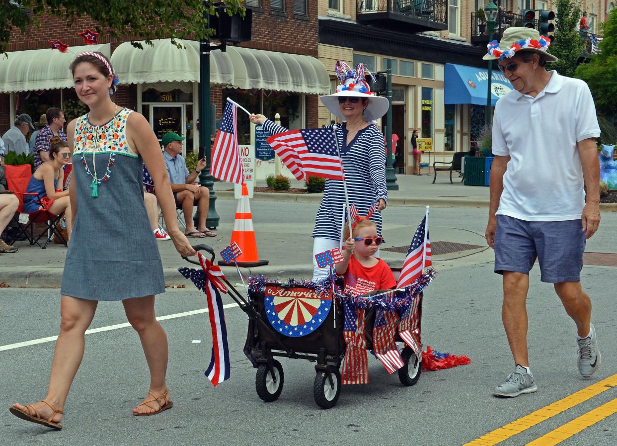 The annual Fourth of July Parade will be held Monday, July 4, beginning at 10:30 a.m. in downtown Hendersonville on Main Street. The parade is put on by the Hendersonville Merchants and Business Association.