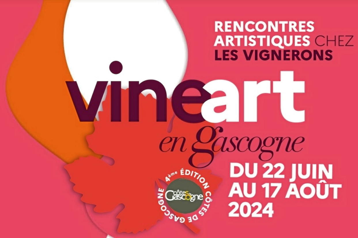 Quatrième édition de VineArt en Gasgogne : théâtre, musique, arts du cirque, gastronomie, ateliers de dégustation, balades dans le vignoble et autres moments de convivialité dans 24 domaines pendant tout l'été.   - Credit:Dr côtes-de-gascogne