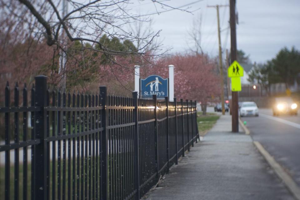  St. Mary’s Home for Children, seen here on April 10, 2024, has been scrutinized by state officials and legislators alike after a scorching report and presentation was publicly released by the Office of the Child Advocate under the leadership of Katelyn Medeiros. (Alexander Castro/Rhode Island Current)