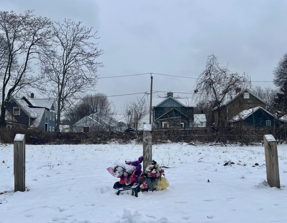 Almost two weeks after a community vigil was held for Todd Novick a small memorial remains, now blanketed in snow. Novick was killed by police during a Christmas Eve shooting.