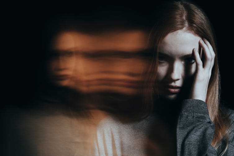 <span class="caption">A lack of stimulus causes hallucinations.</span> <span class="attribution"><a class="link " href="https://www.shutterstock.com/image-photo/young-girl-addicted-drugs-hallucinations-against-786232000?src=L2h2K40HHdZ5-uA1GmqFcA-1-0" rel="nofollow noopener" target="_blank" data-ylk="slk:Photographee.eu;elm:context_link;itc:0;sec:content-canvas">Photographee.eu</a></span>