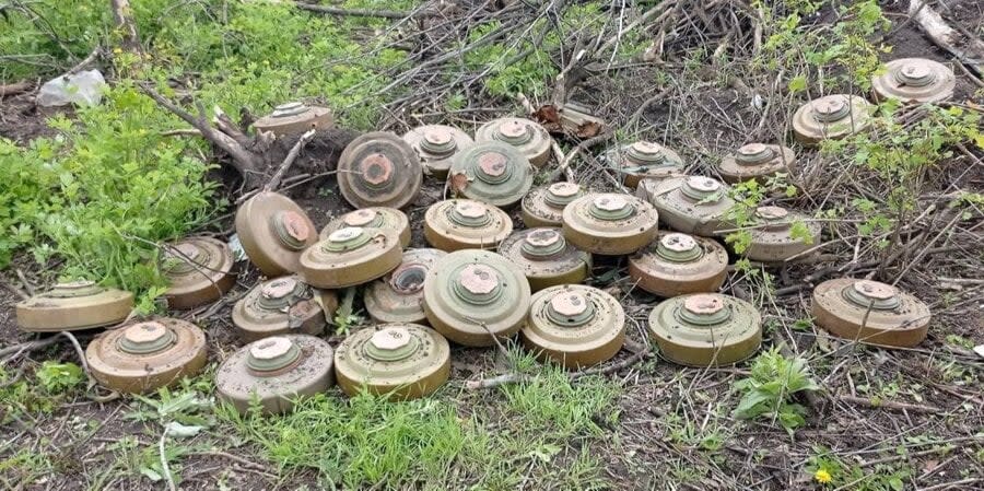 The Russians left their ammunition at the positions