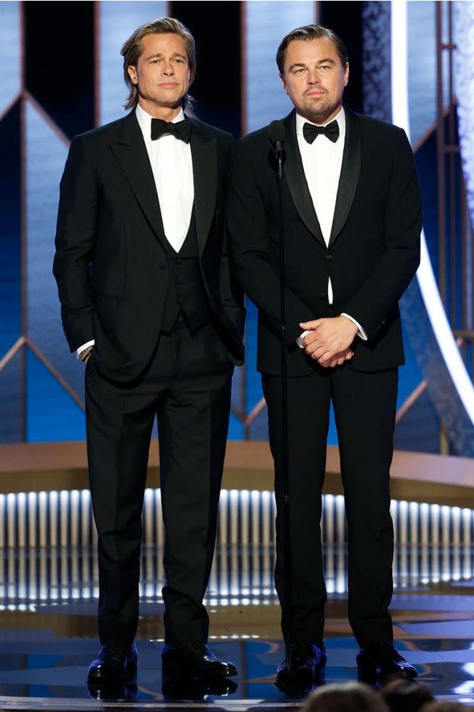 Brad Pitt (L) and Leonardo DiCaprio | Paul Drinkwater/NBCUniversal Media, LLC via Getty