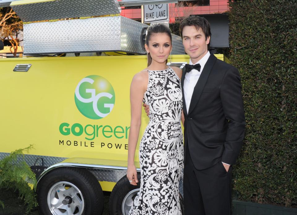 Nina Dobrev and Ian Somerhalder (<em>The Vampire Diaries</em>)