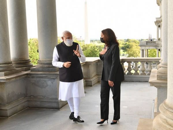 Prime Minister Narendra Modi and US Vice President Kamala Harris.