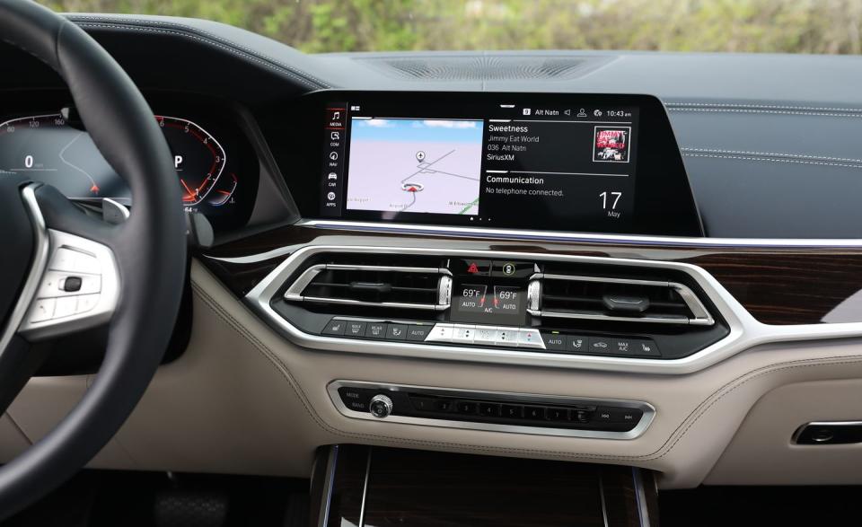 <p>The digital gauge cluster, HVAC controls, and center-console switchgear looks great is lesser costing vehicles in the brands lineup. But in a BMW costing $80,000 or more, the bits don't feel sufficiently special.</p>