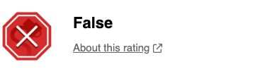 Rating: False