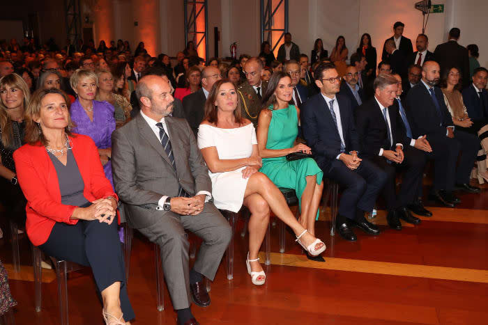 La reina Letizia antes de empezar los premios Retina Eco