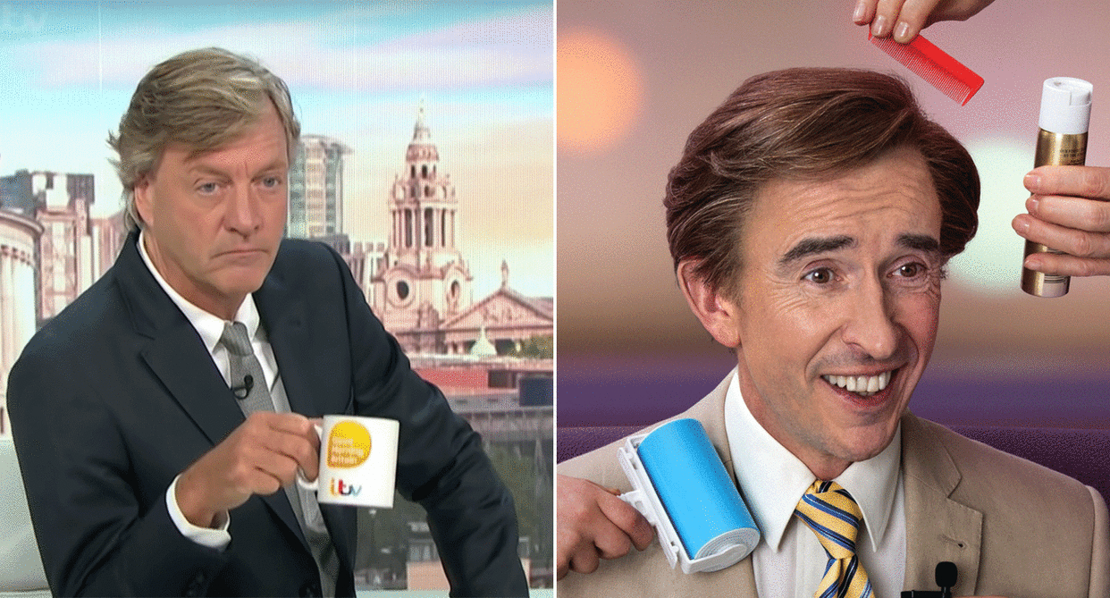 Richard Madeley says he doesn't care about being compared to Alan Partridge. (ITV/BBC)