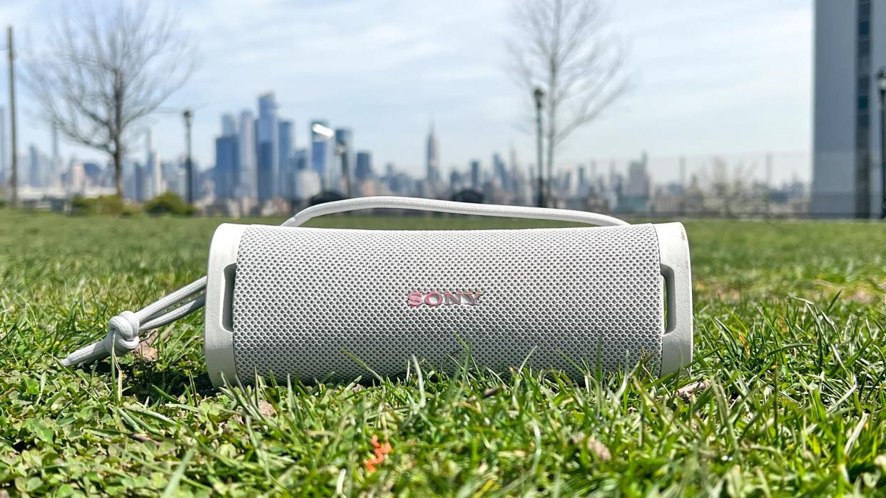  Sony ULT Field 1 speakers outside. 