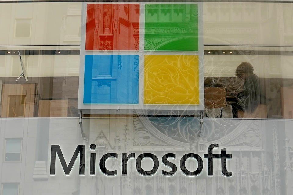 A Microsoft store is pictured in New York City, New York, U.S., August 21, 2018. REUTERS/Carlo Allegri