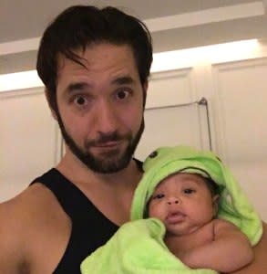 <strong>Alexis Ohanian and Alexis Olympia</strong>