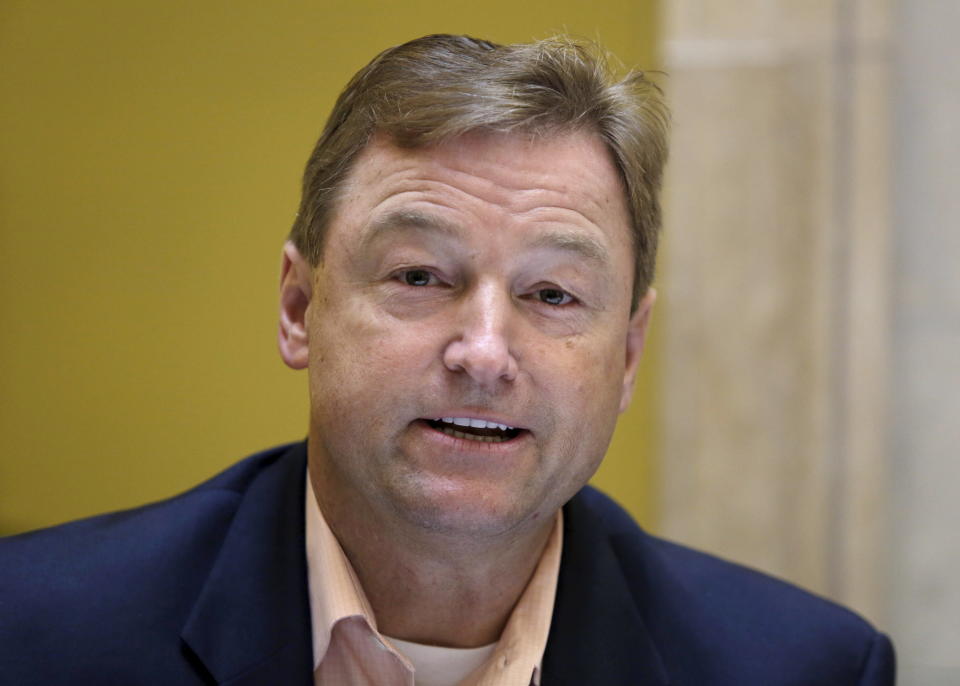 Sen. Dean Heller (R-Nev.)&nbsp;has said he can&rsquo;t envision himself voting for Trump at this time. &ldquo;I&rsquo;ll give him a chance, but at this point, I have no intentions of voting for him,&rdquo; he&nbsp;<a href="http://www.politico.com/story/2016/06/trump-gop-skeptics-224955" target="_blank">said</a>&nbsp;in June.&nbsp;(REUTERS/Enrique de la Osa)